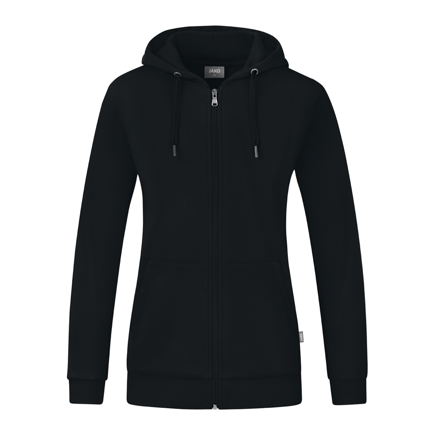JAKO Organic Kapuzenjacke Damen Schwarz F800