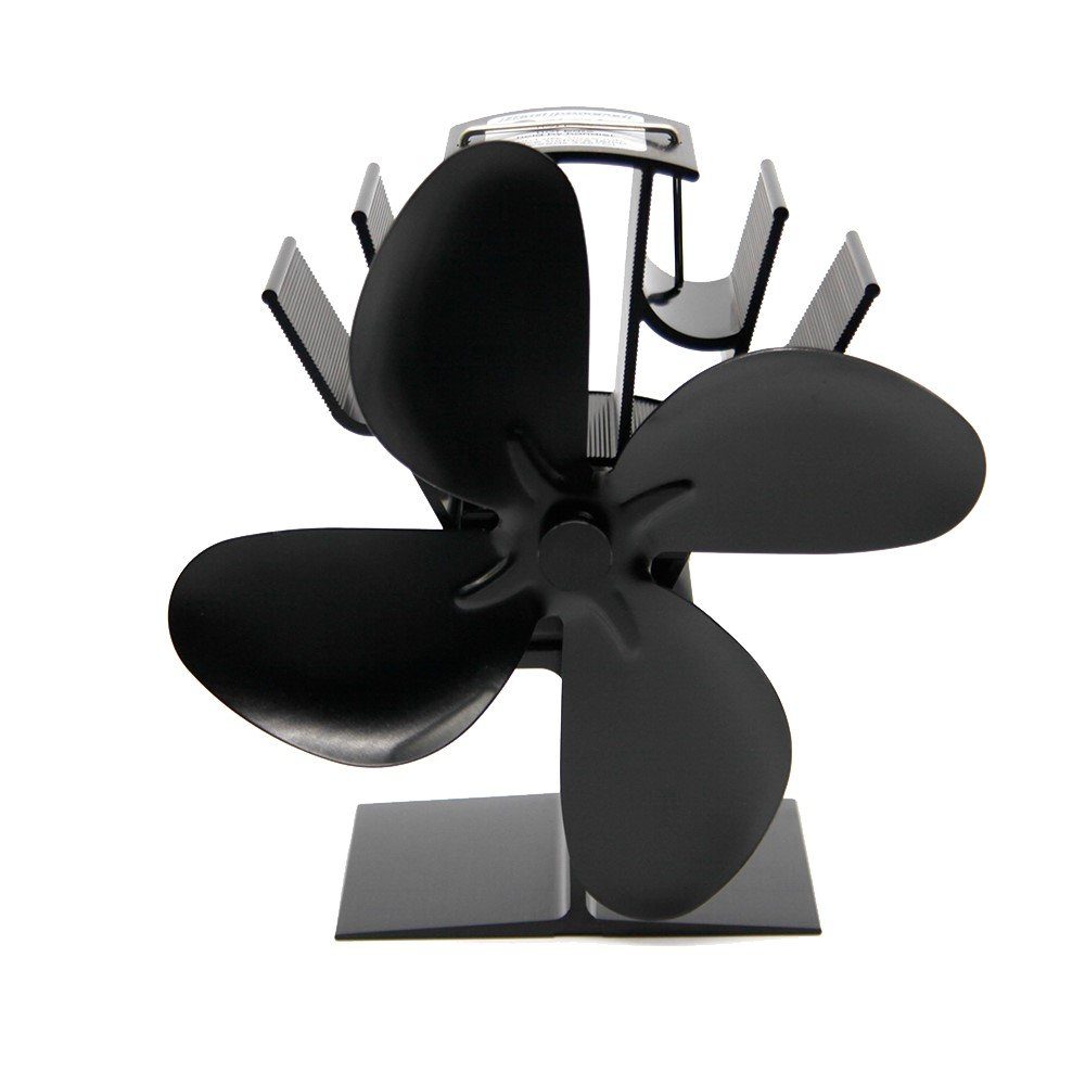 Valo Kaminventilator Valo Ofenventilator Kaminventilator stehend 4 Blätter, stromlos