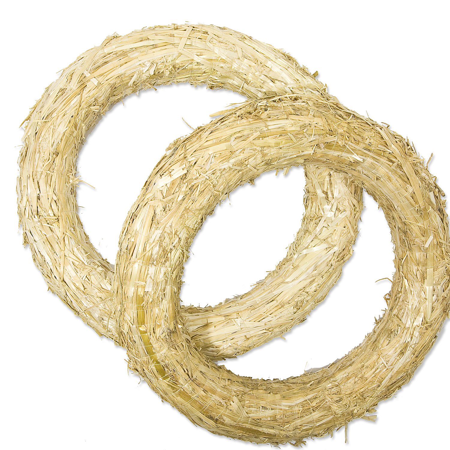 Strohkränze, 35 cm Ø, 2 Stück