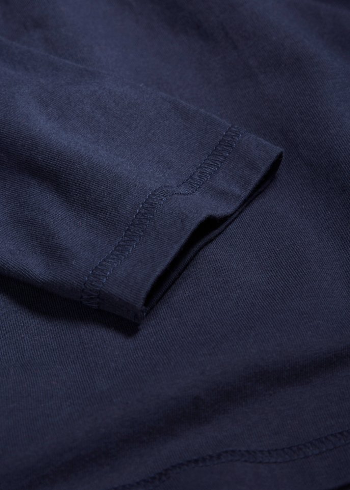 Essential Langarmshirt mit Stehkragen, seamless
