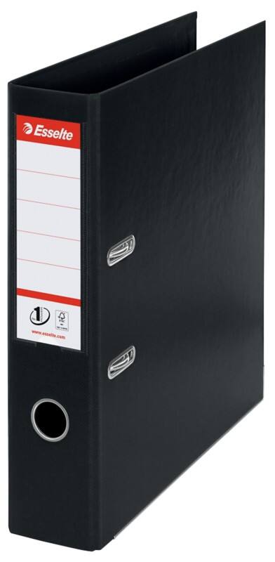 Esselte No.1 VIVIDA Ordner DIN A4 72 mm Schwarz 2 Ringe 811370 PP (Polypropylen) Hochformat