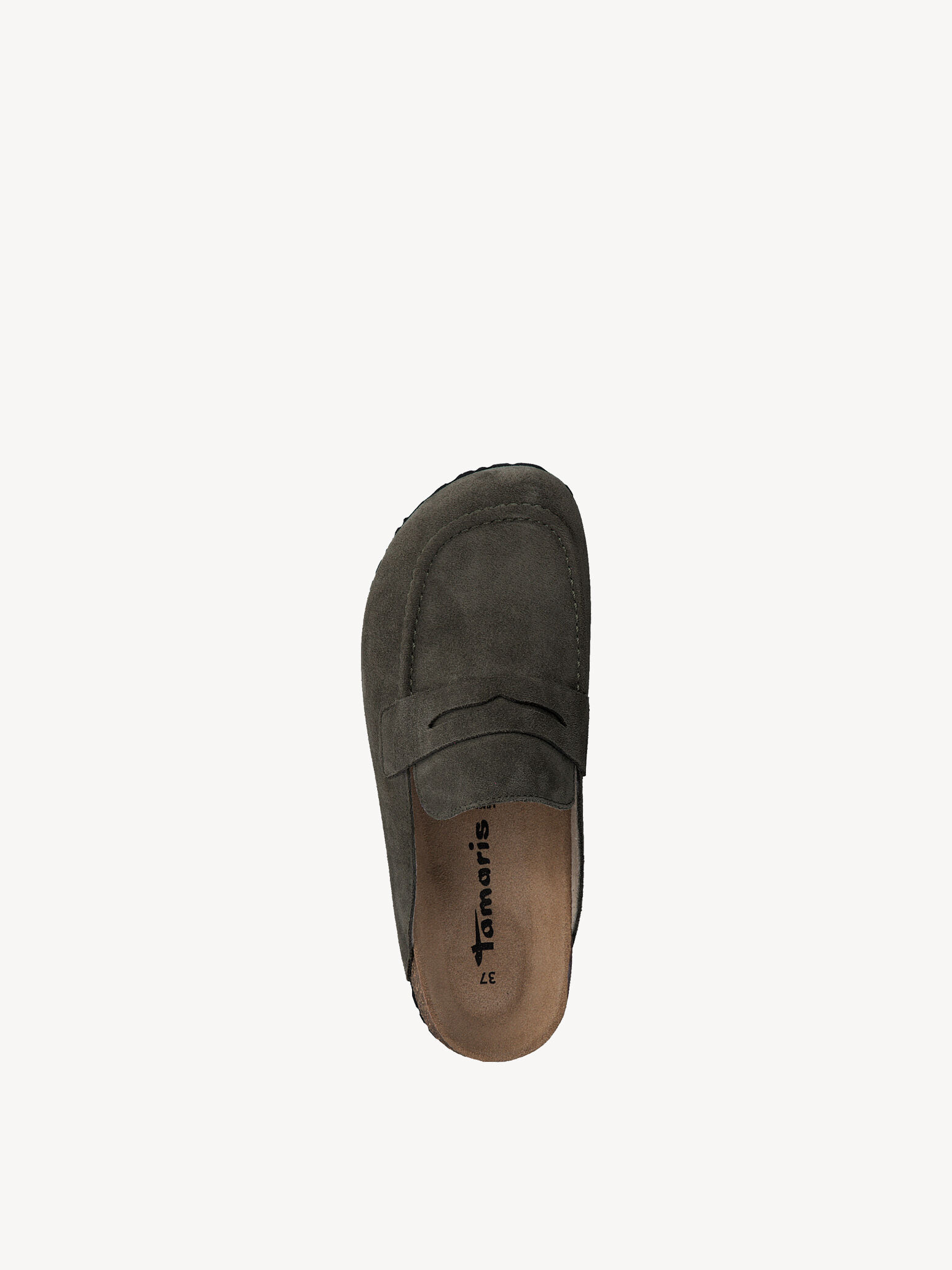 Mule en cuir - vert