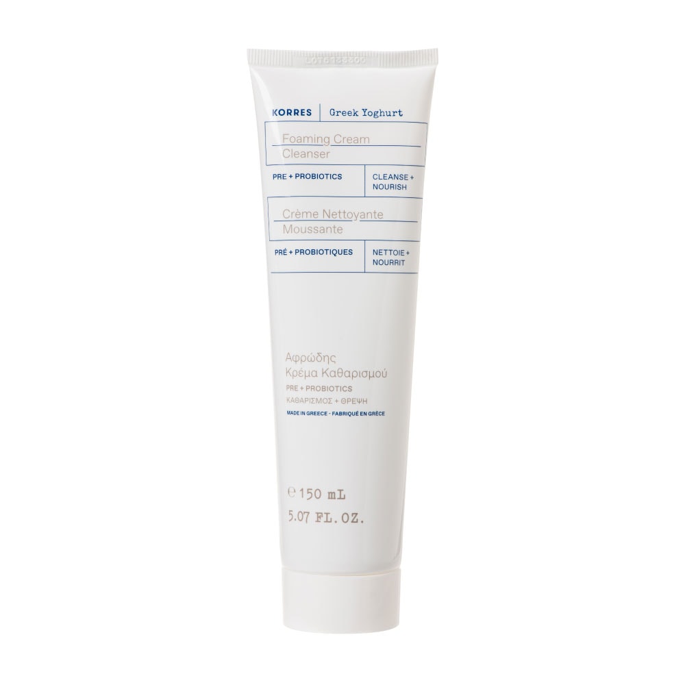 korres Crème Nettoyante Moussante Probiotiques& Yaourt Grec Démaquillant & Nettoyant visage & yeux