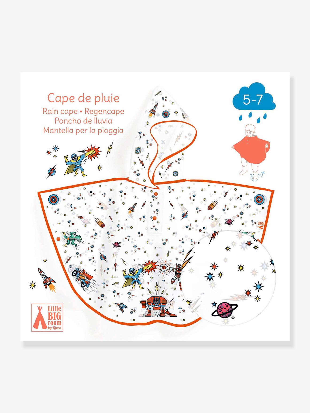 Cape de pluie 5/7 ans DJECO rose