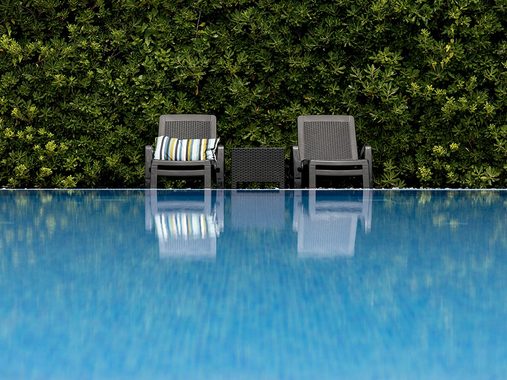 Bica Gartenliege Bica Lettino Miami Sonnenliege, Gartenliege verstellbar, mit Rollen