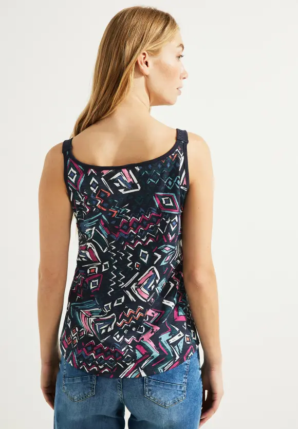 CECIL Printtop in Flammgarn