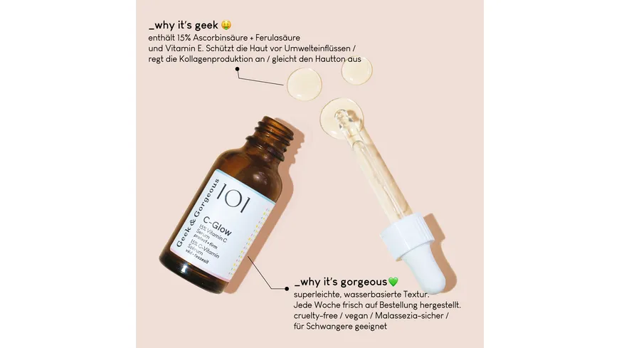 Geek & Gorgeous 101 C-Glow 15% Vitamin C Serum 30 ml