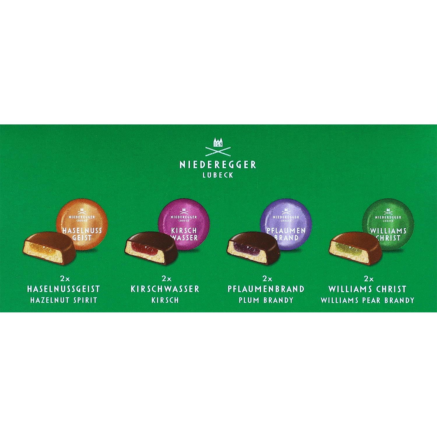 Niederegger Landglück Marzipan Taler alkoholisch 112g