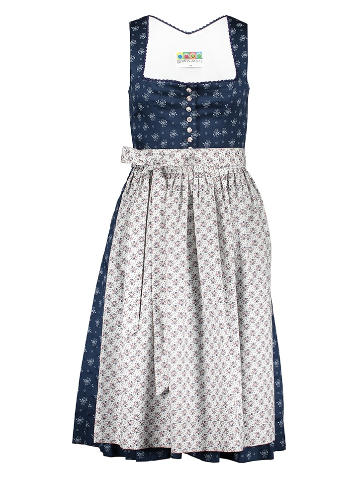 Berwin & Wolff Dirndl in Dunkelblau/ Weiß günstig kaufen