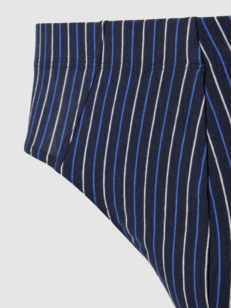 Slip mit Teilungsnähten im 3er-Pack in dunkelblau