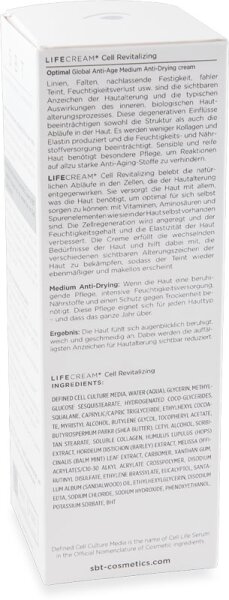 SBT Lifecream Cell Revitalizing Globale Anti-Aging Creme | Medium Gesichtscreme