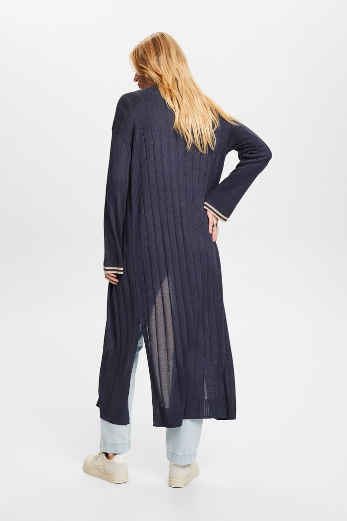 Langer Cardigan mit Glitzereffekt