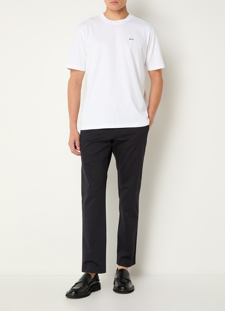 Pantaloni Theo slim fit din bumbac organic cu buzunare laterale (NN.07)