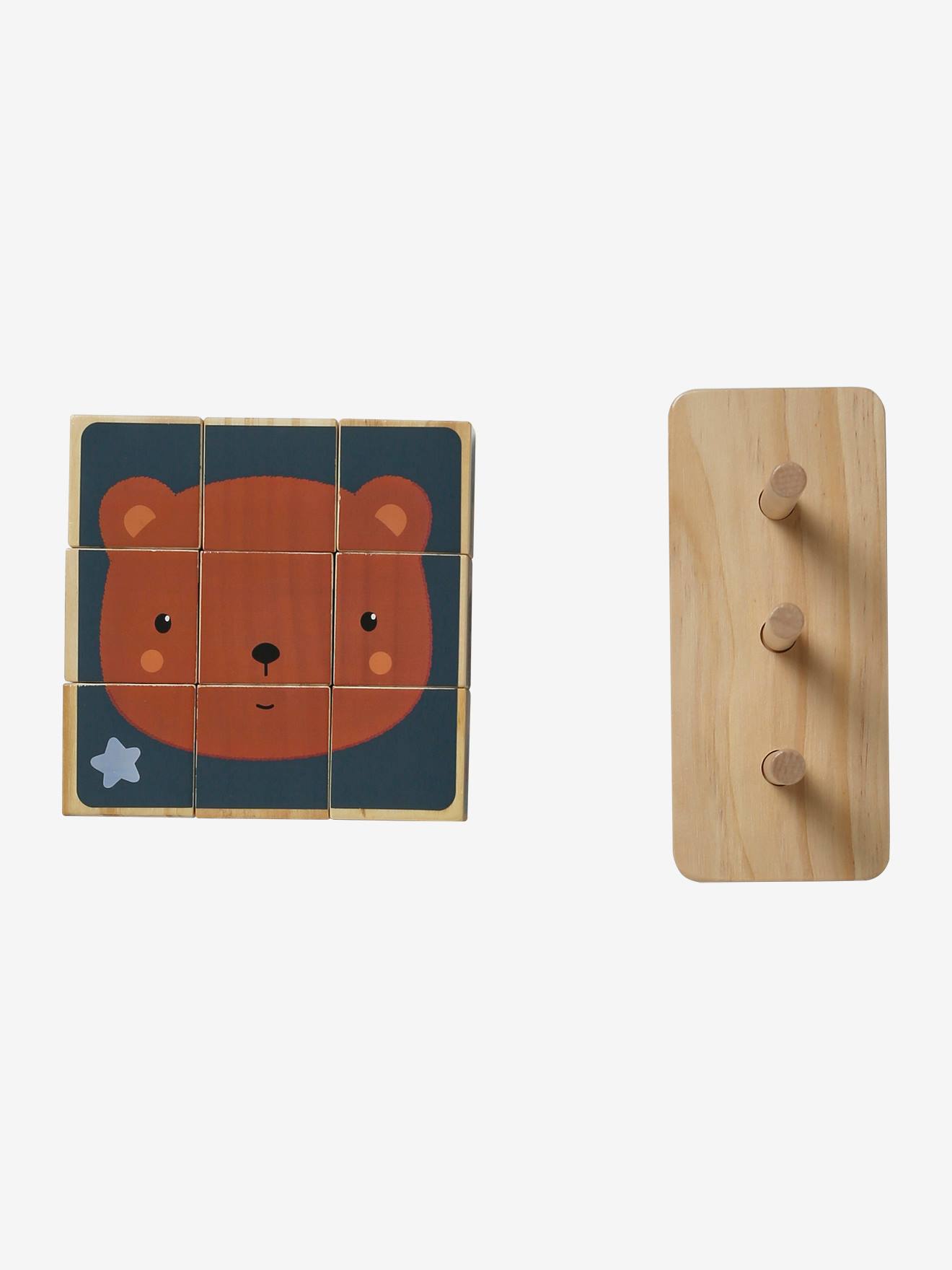 Puzzle de cubes à empiler en bois FSC® bois