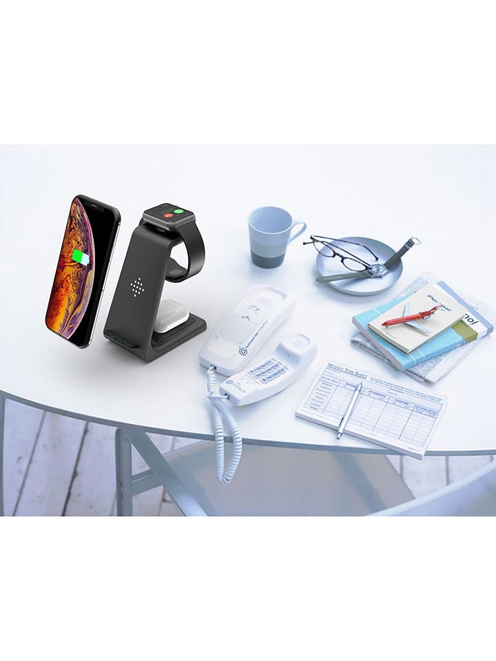 SmartCase Docking-Station für iPhone, Apple-Watch, AirPods in Schwarz günstig kaufen onesize