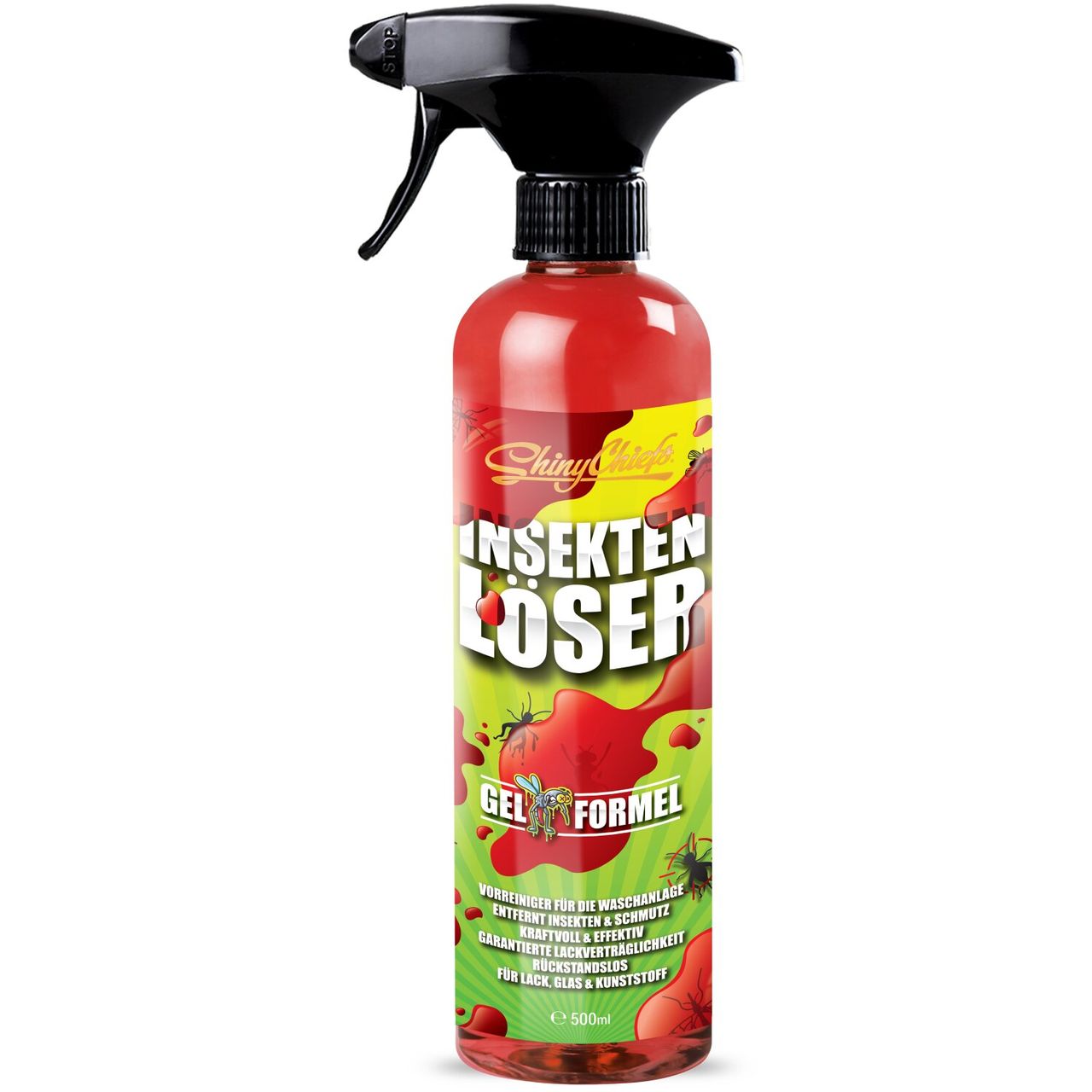 ShinyChiefs INSEKTENLÖSER - Auto Insektenentferner mit Gel-Formel für Extreme Lösekraft 500ml