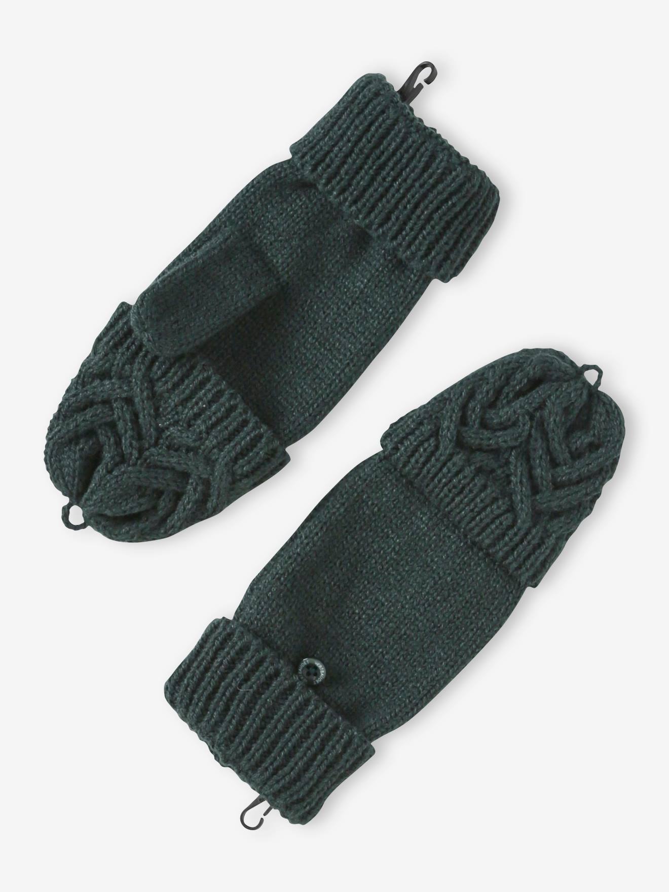 Vertbaudet Jungen-Set: Mütze, Rundschal & Handschuhe - ocker