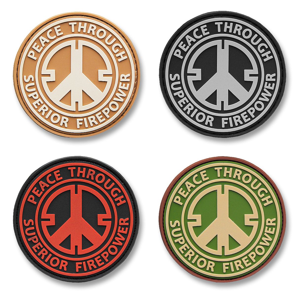 3-D Rubber Patch Peace