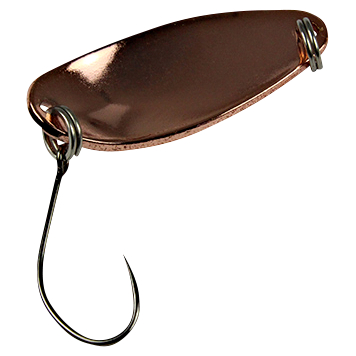 FTM Trout Spoon Break (2,2 g, Weiß gepunktet/Kupfer)