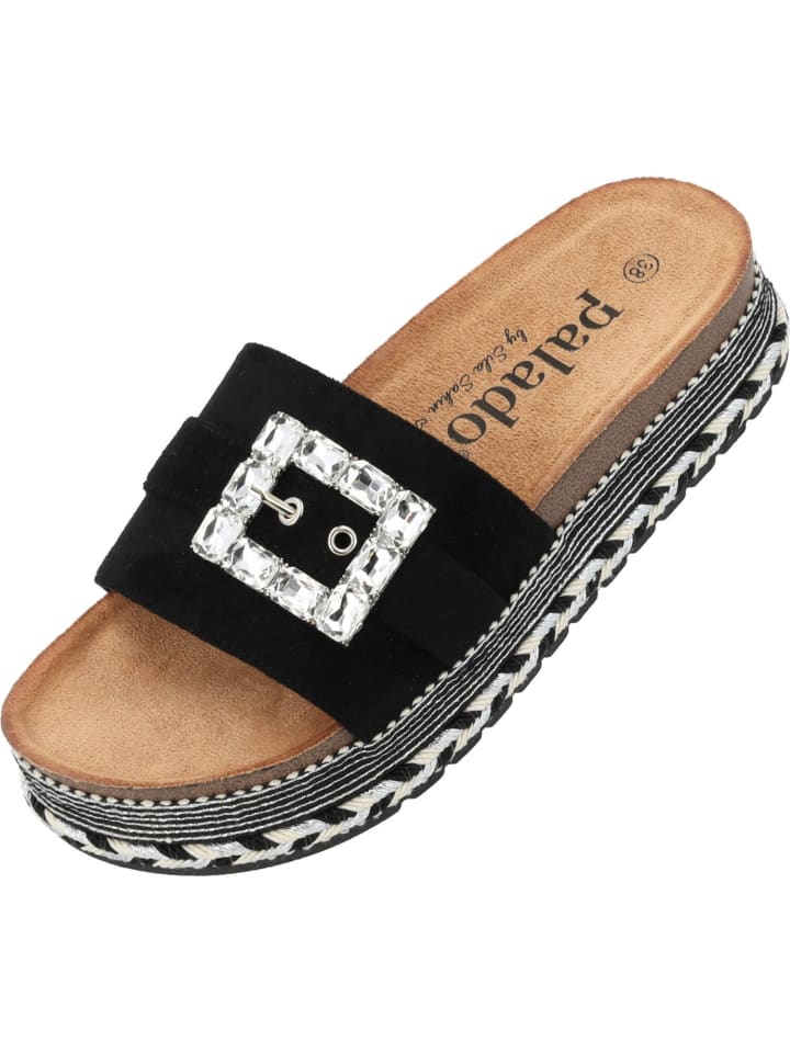 palado Plateau-Pantoletten in BLACK günstig kaufen