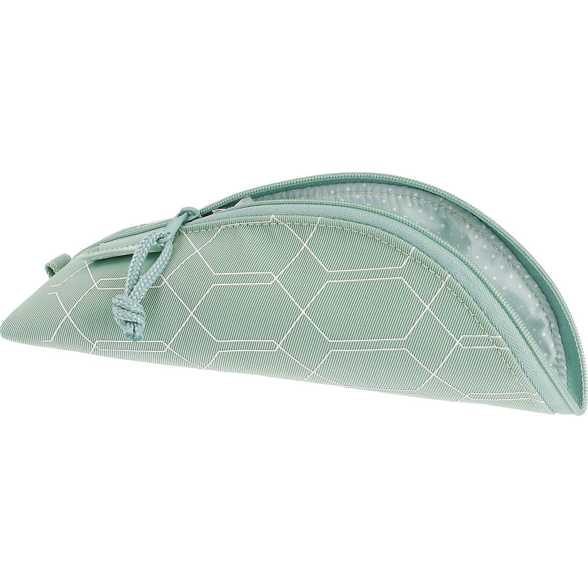 Schlampermäppchen Cocoon Geometric mint, unbefüllt