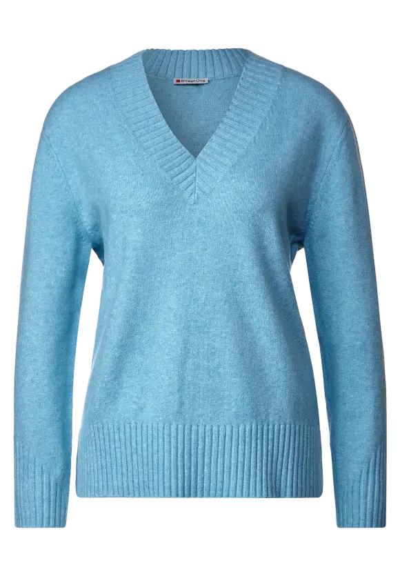 Street One Pullover mit V-Ausschnitt