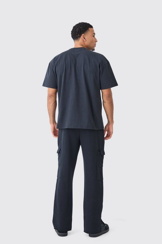 Oversize T-Shirt mit zerrissener Applikation