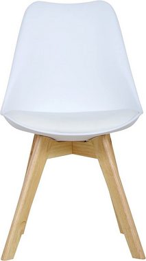 Woltu Esszimmerstuhl (Set, 6 St), Designstuhl Sitzfläche aus Kunstleder