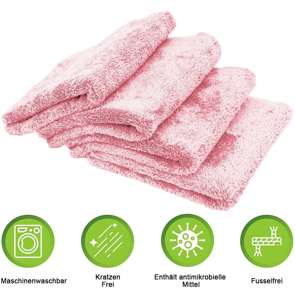 FeelGlad Badetuch Set aus 12 Badetüchern ca. 30x30 cm, (12-St), weich und dick