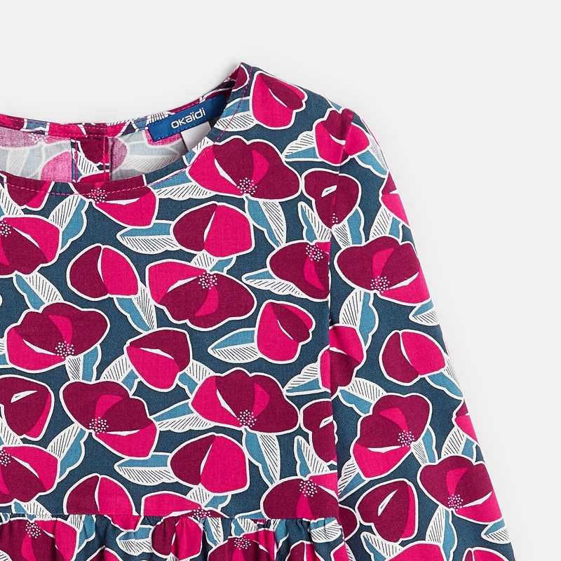 Blouse fleurie rose Fille