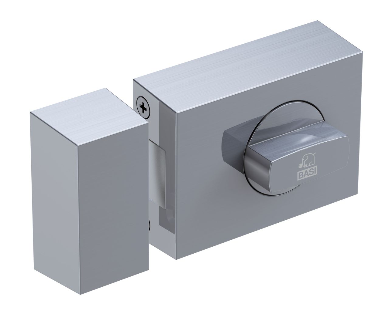 Basi KS500-45 Kastenschloss (käntig) Silber - SS