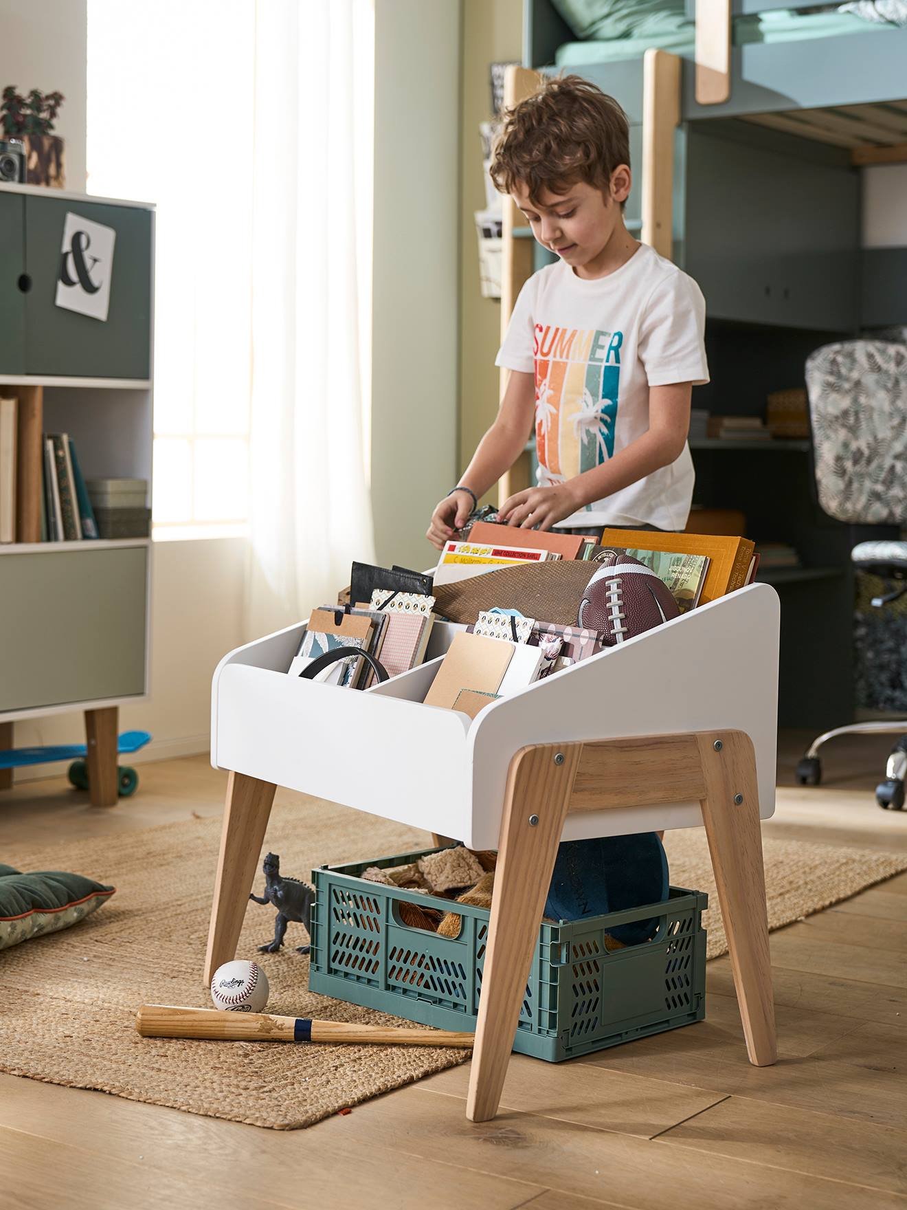 Vertbaudet Kinder Bücherregal RETRO - weiß