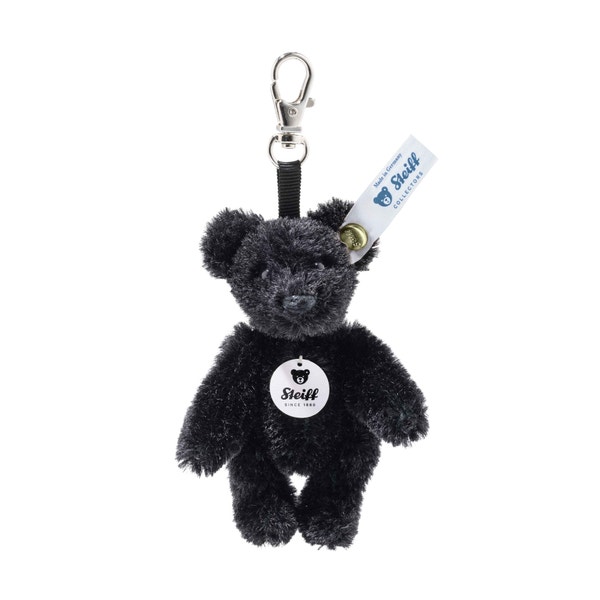 Anhänger Mini Teddybär, 8 cm, schwarz