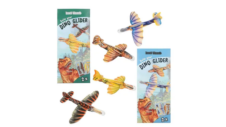 Dino World Build Your Dino Glider mit Anleitung sortiert