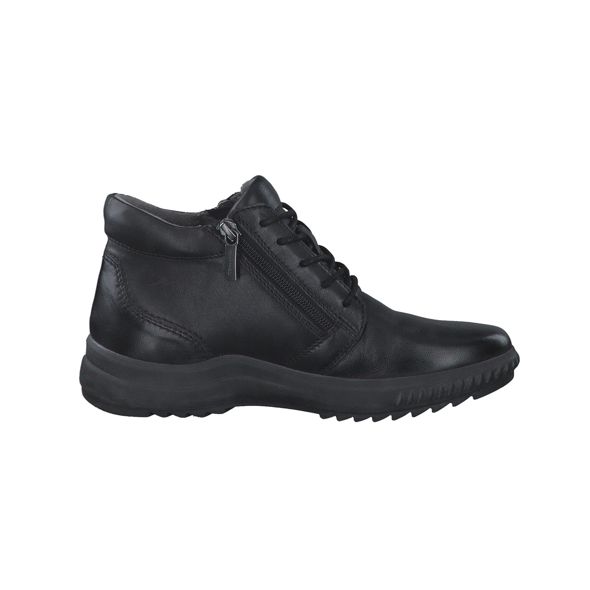 Bottines noir dessus cuir