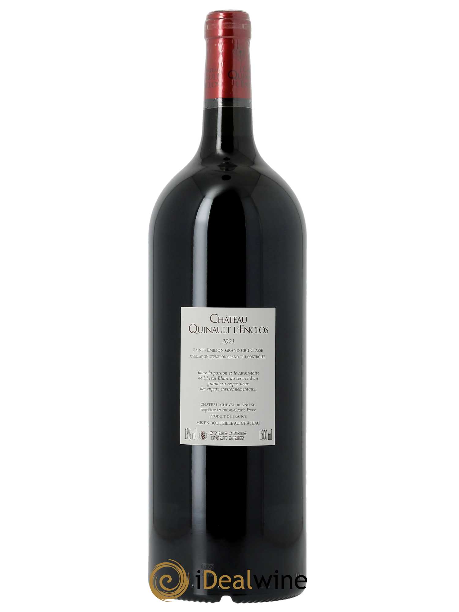 Château Quinault L'Enclos (CBO à partir de 3 MG) 2021 - Lot de 1 Magnum