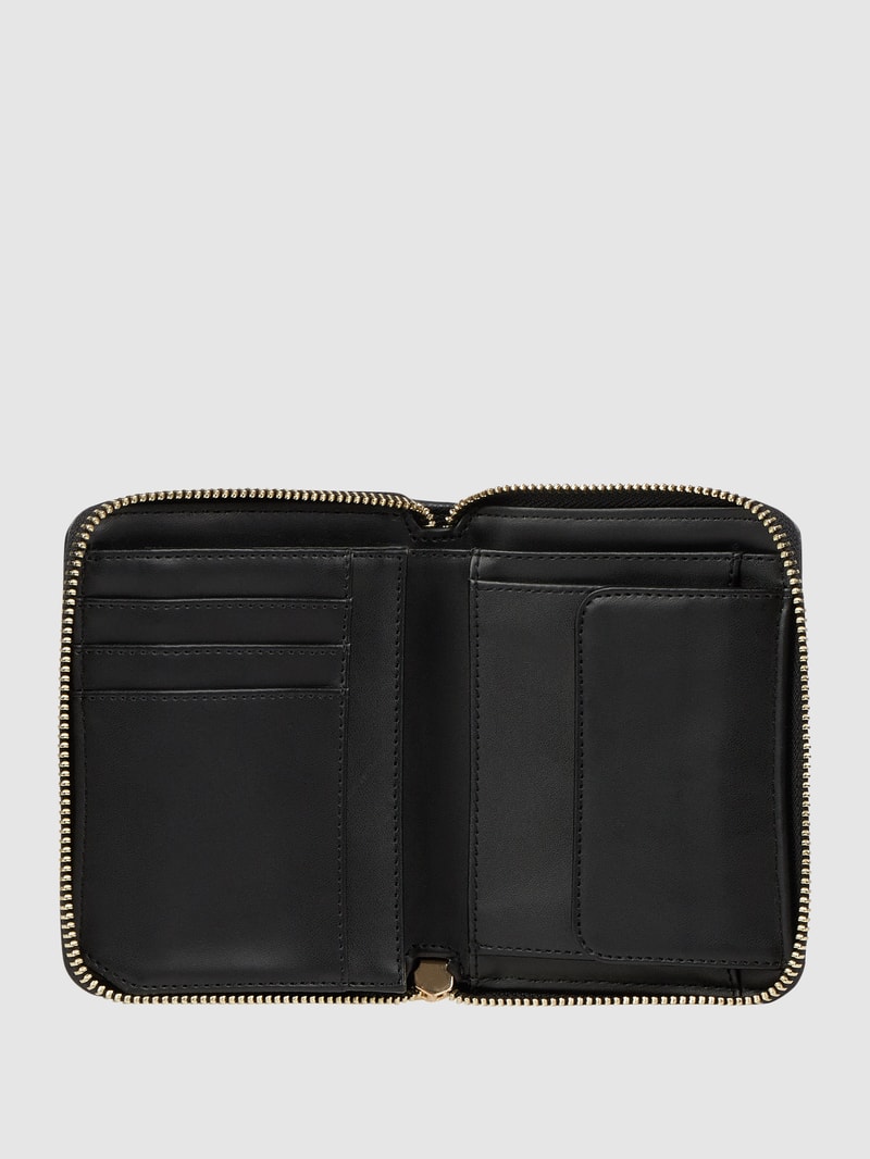 Portemonnaie mit Logo-Muster in schwarz