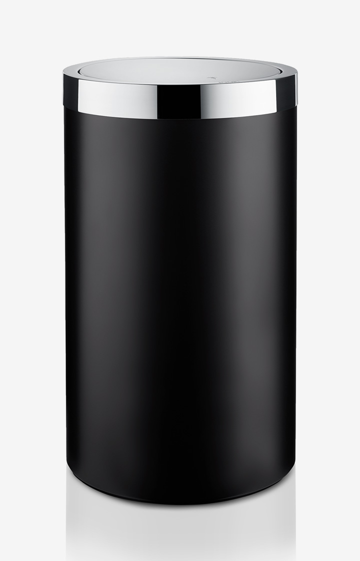 Wäschebehälter Chromeline Black in Schwarz