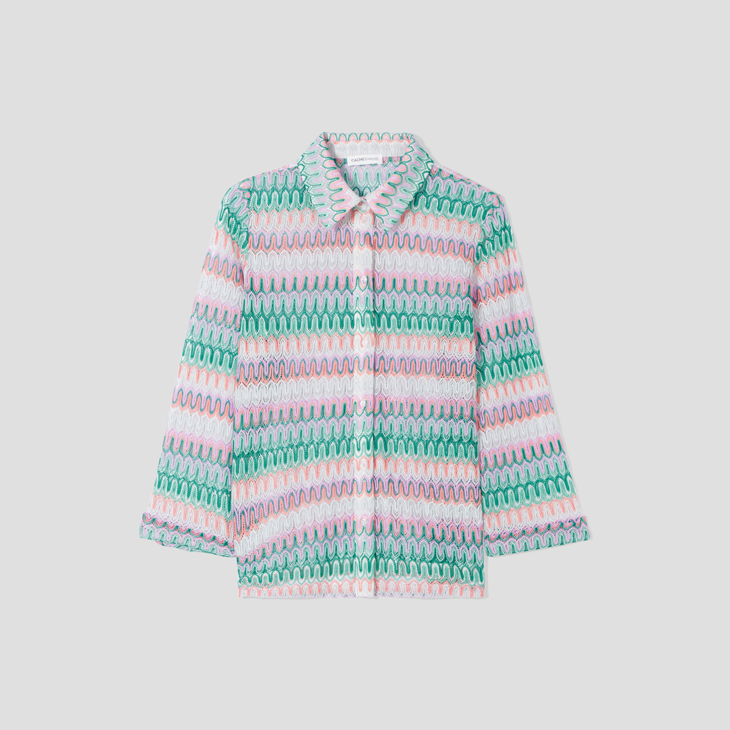 Chemise aspect crochet beige femme | Cache Cache