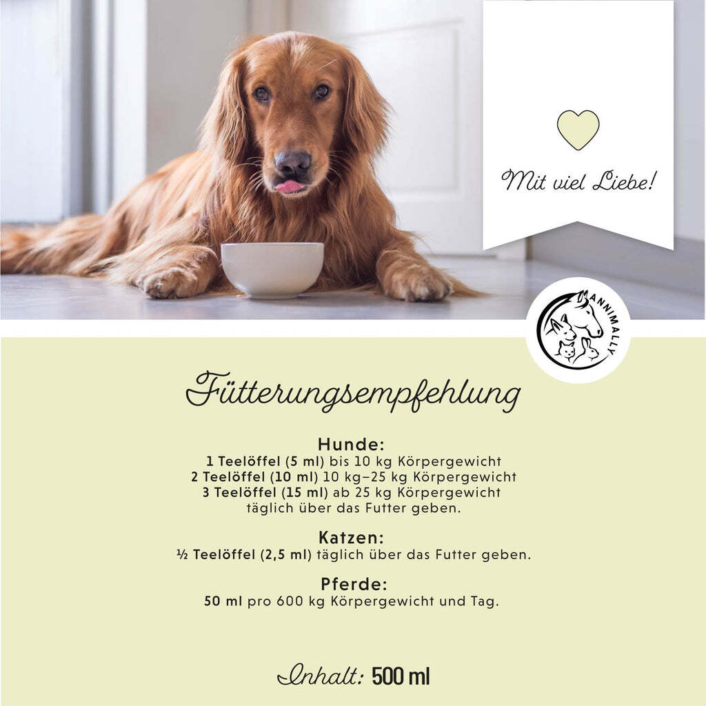 Annimally Ergänzungsfutter & Aufzucht Annimally Leinöl
