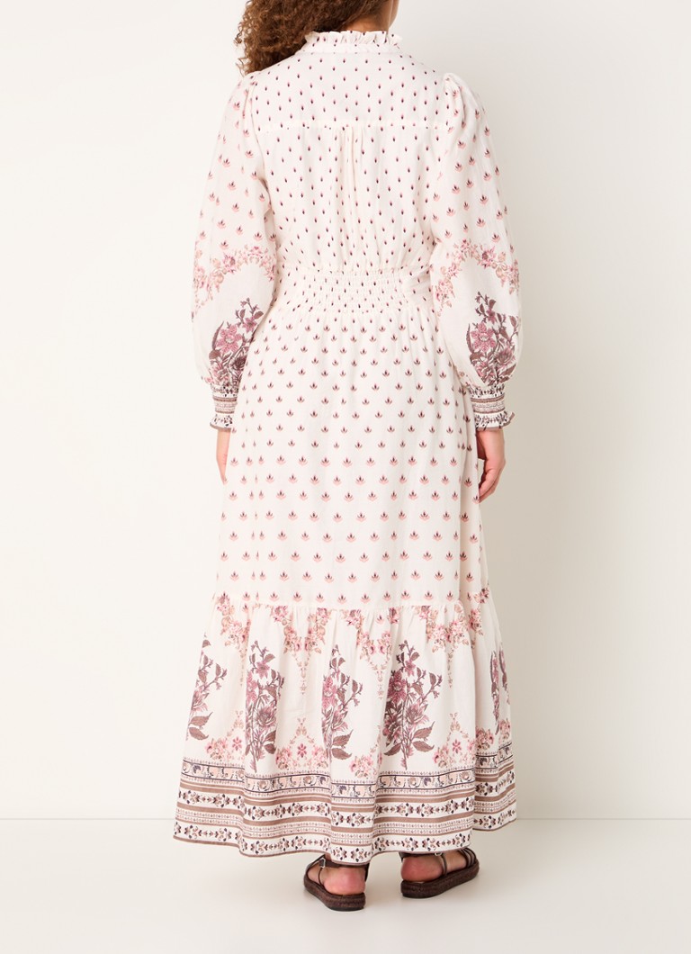 Rochie maxi cu imprimeu floral Anabel Neo Noir, bluză și imprimeu floral