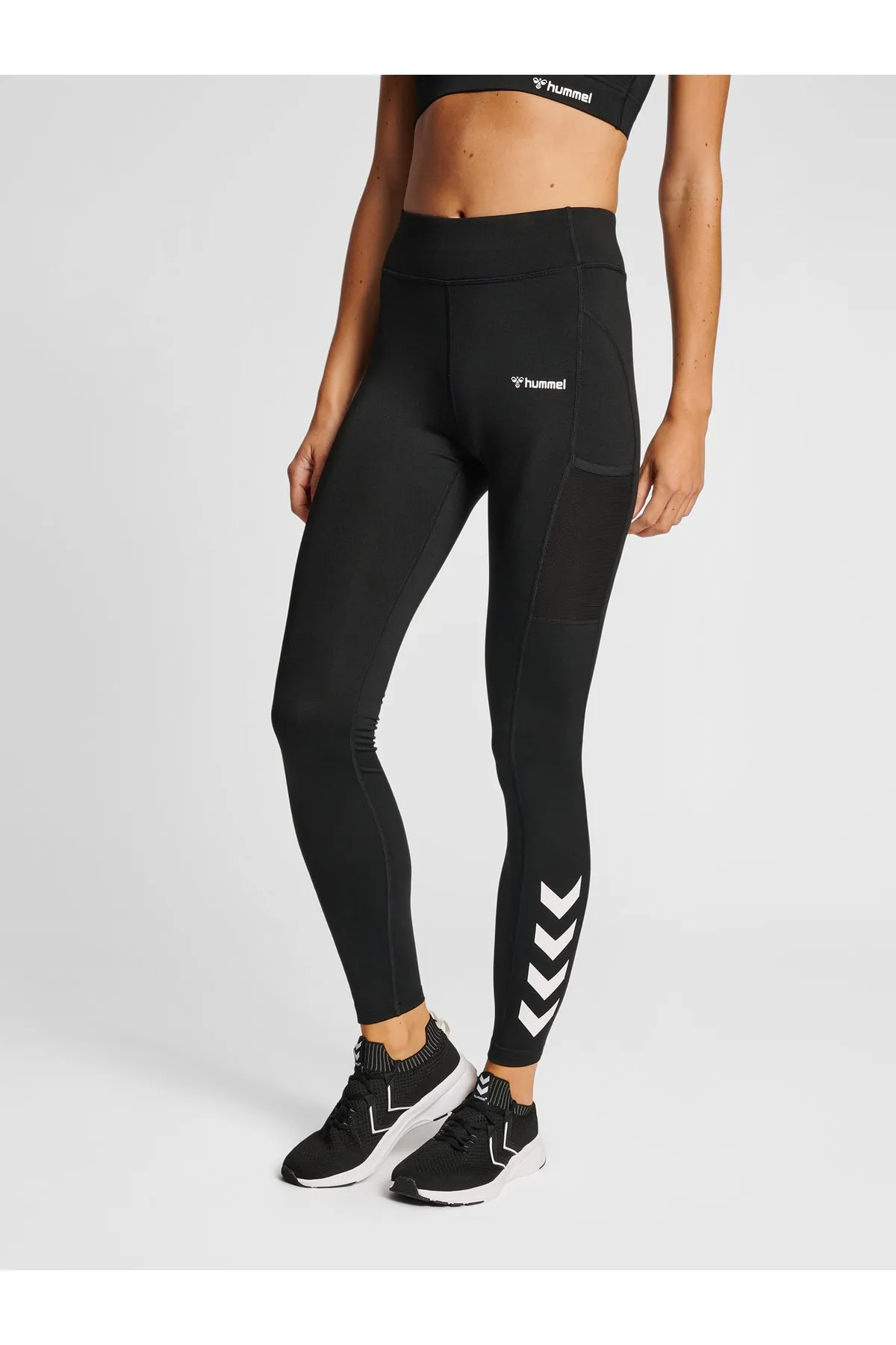 hummel  Sport-Leggings - Schwarz - Mittlerer Bund