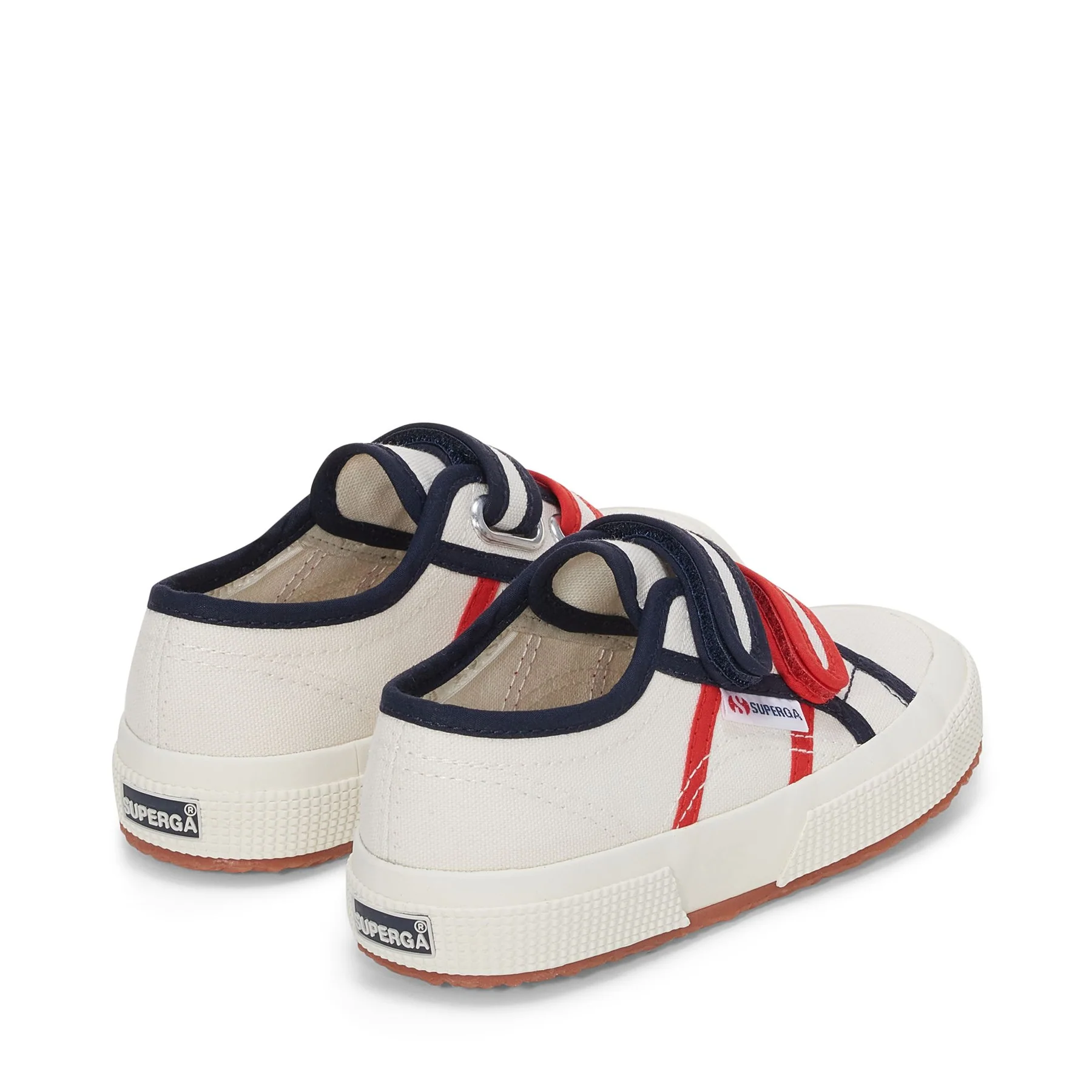 2750 KIDS STRAPS COLORBLOCKING-WHITE AVORIO-BLUE NAVY-RED