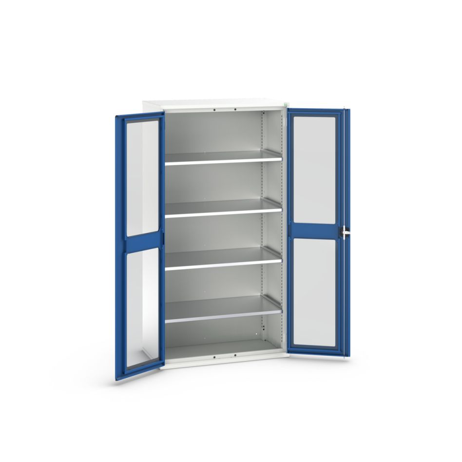 Bott 16926277.11 Dulap sistem Verso 1050x550x1000mm 2 rafturi 2 uși de sticlă RAL 5010
