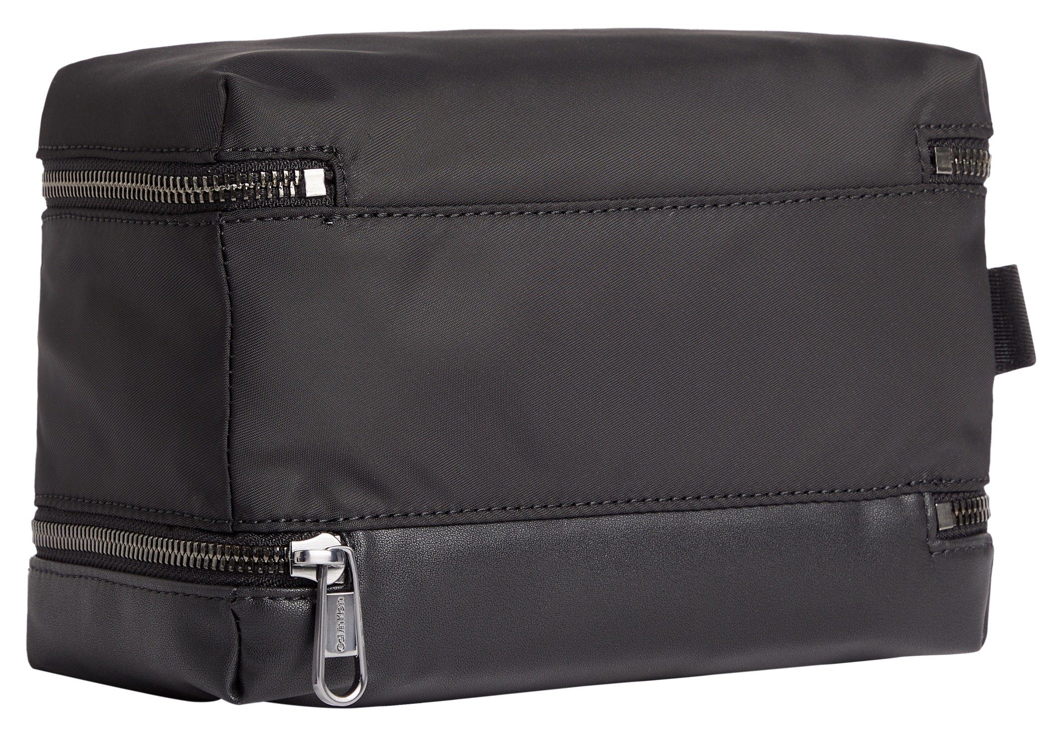 Calvin Klein Kosmetiktasche CK ELEVATED DOUBLE ZIP WASHBAG, mit Bodenfach