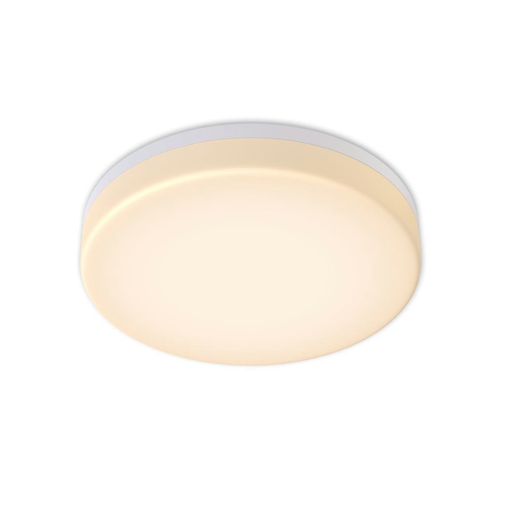 B.K.Licht Deckenleuchte LED Badezimmer-Deckenlampe 22cm Weiß 13W 1500lm - BKL1170, LED fest integriert, Warmweiß, Badleuchte IP54 spritzwassergeschützt 230V 3000K warmweiße Lichtfarbe