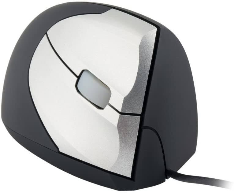 BakkerElkhuizen Kabelgebundene Maus BNESRMR Schwarz, Silber