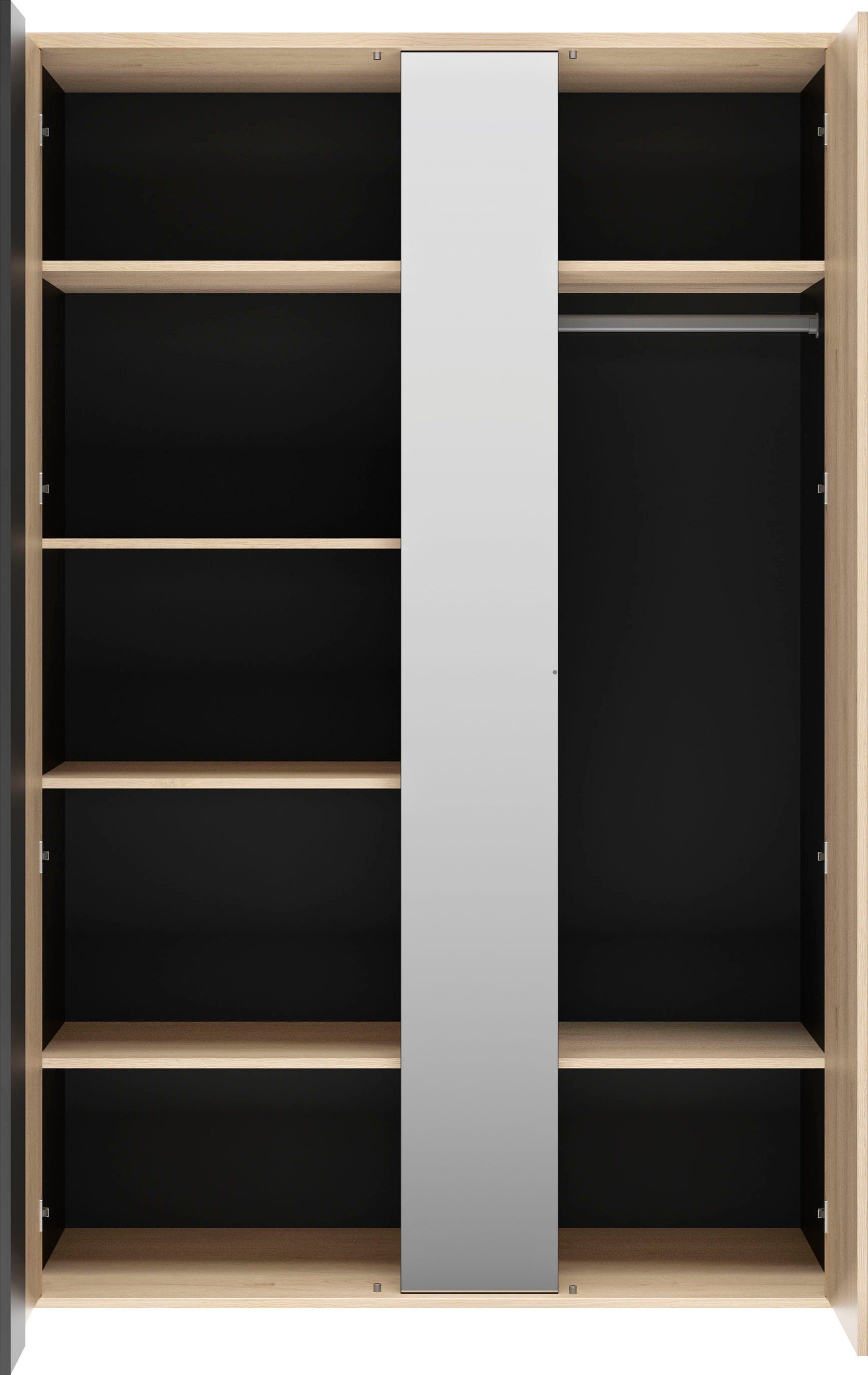 Gami Jugendzimmer-Set Duplex, (3-St., Kleiderschrank, Kommode, Hochbett)
