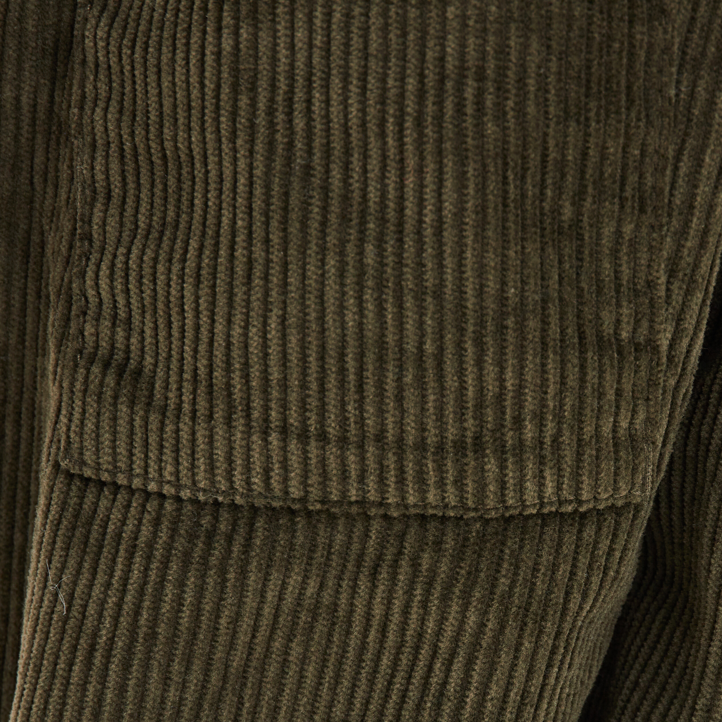 Pantalon droit velours vert kaki garçon | La Halle