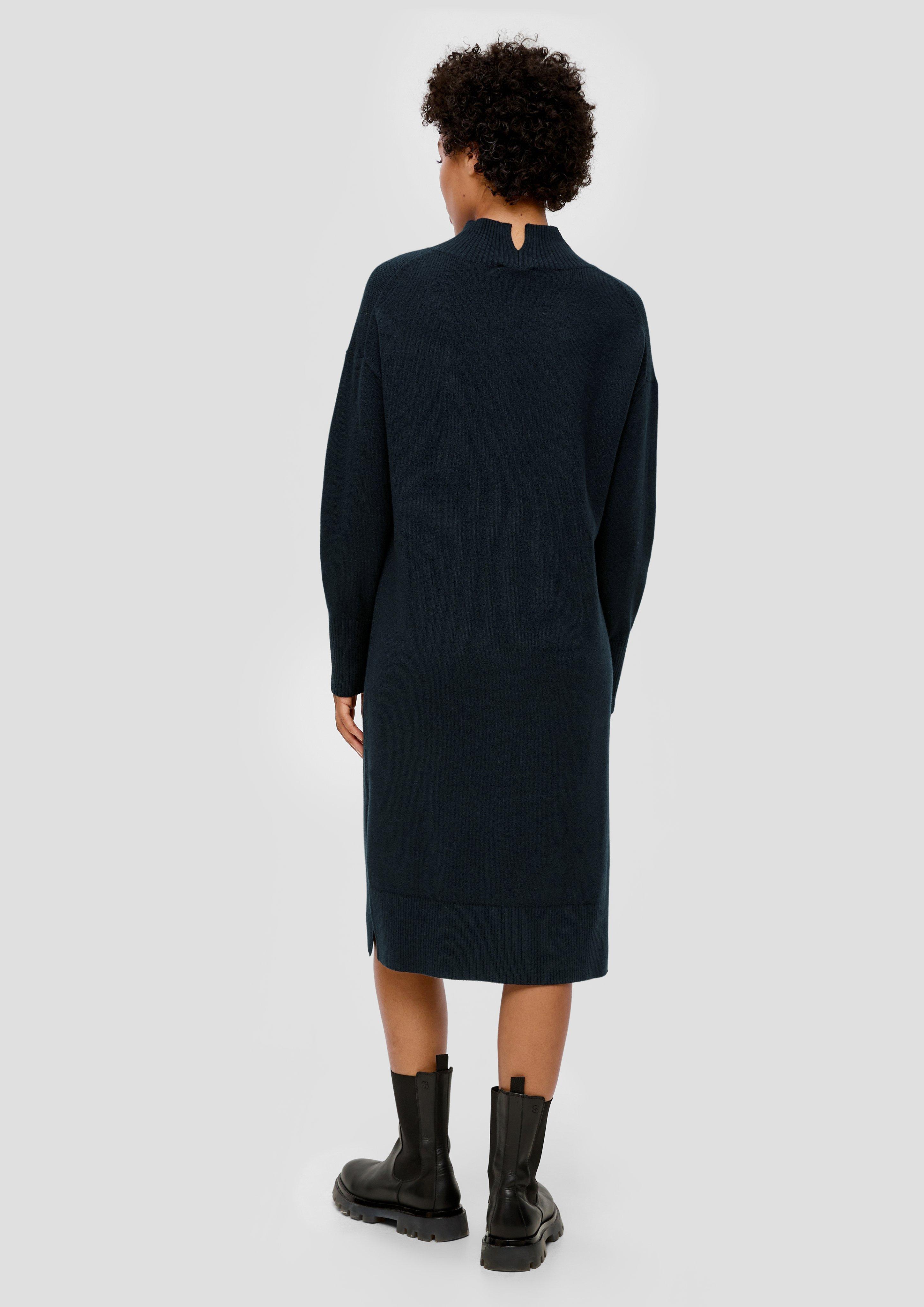 Strickkleid mit Kragenschlitz  2141803-5989